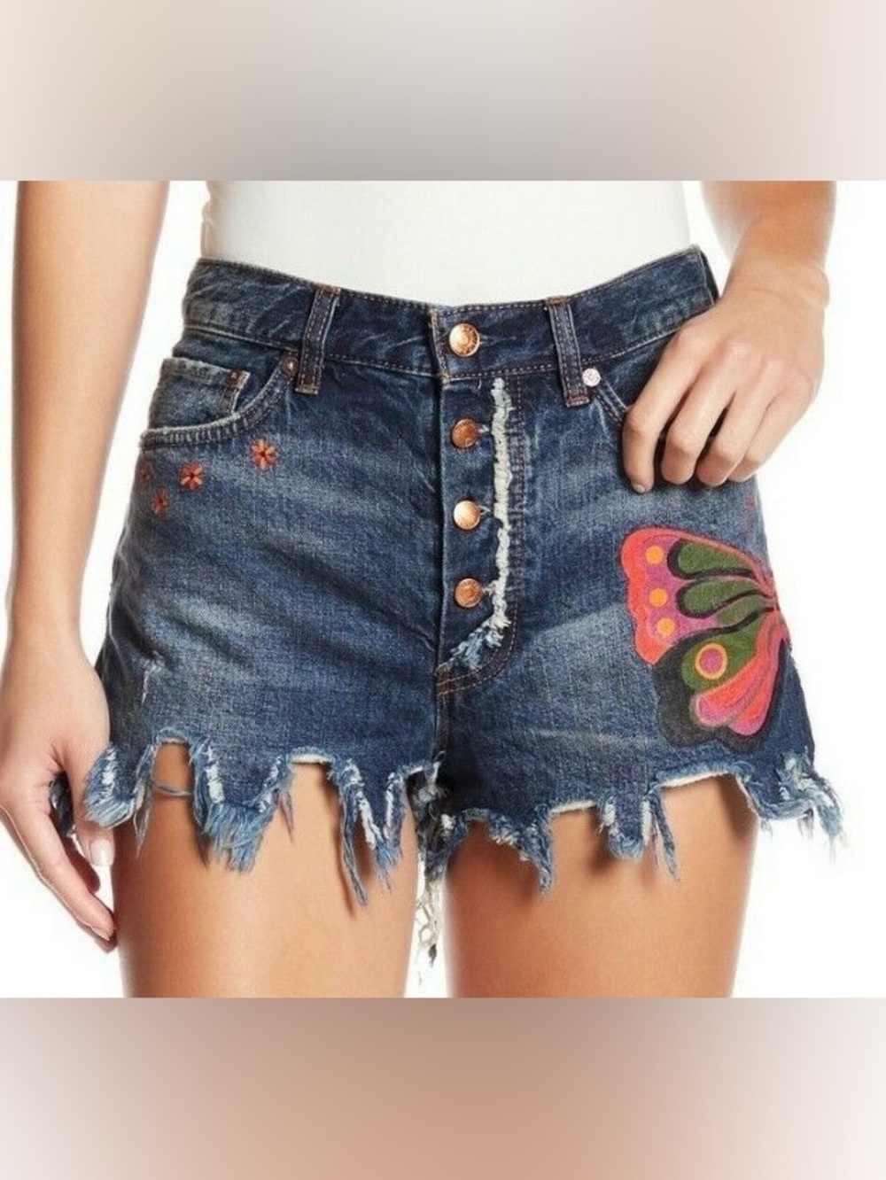We The Free Fields of Sun Denim Shorts - Picture 7 of 7